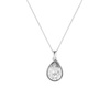 Naszyjnik srebrny 925 Swarovski - owalny