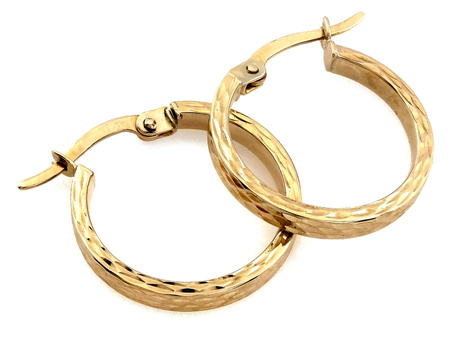 Kolczyki złote kółka koła 20mm