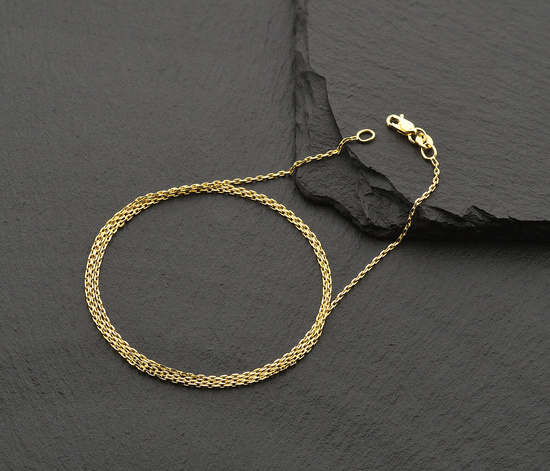 Złoty łańcuszek 585 ankier