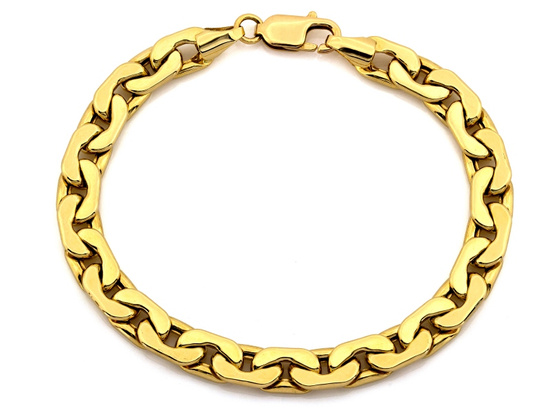 Gruba złota bransoleta męska duże ogniwa