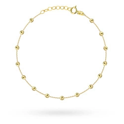 Złota bransoletka 585 kulki kuleczki 