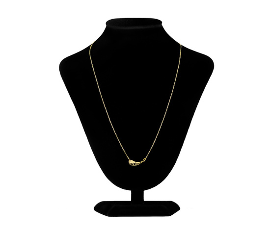 Złoty naszyjnik 585 - skrzydło anioła