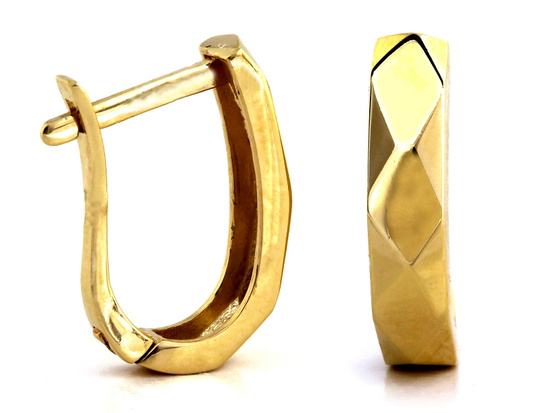 Kolczyki złote angielskie bez kamieni