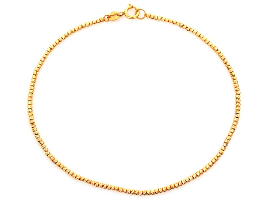 Bransoletka złota diamentowane kuleczki