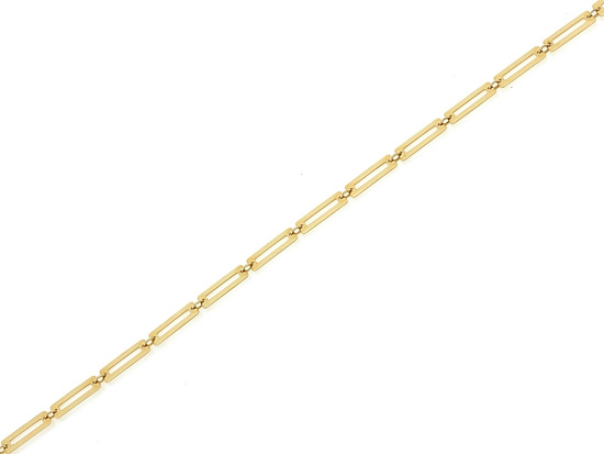 Bransoletka złota ze sztywnych prostokątnych ogniw