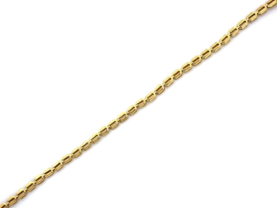 Bransoletka błyszcząca złota z łączonych delikatnych elementów