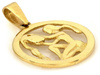 Zawieszka złota Wodnik zodiak