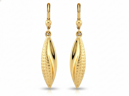 Kolczyki wiszące długie sopel sopelek