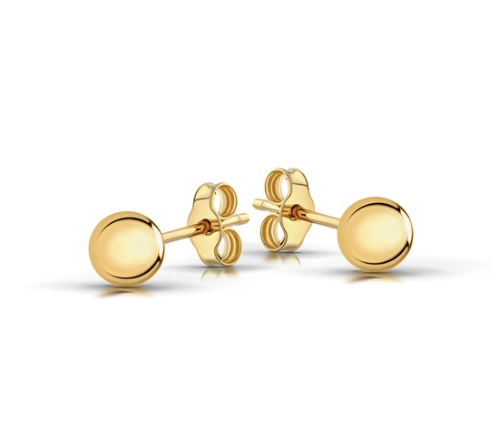 Złote kolczyki 585 - kulki, kuleczki