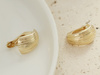 Klasyczne kolczyki złote blaszki