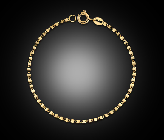 Złota bransoletka 585 Valentino