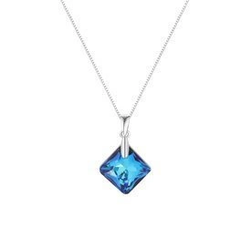 Naszyjnik srebrny 925 Swarovski - kwadrat