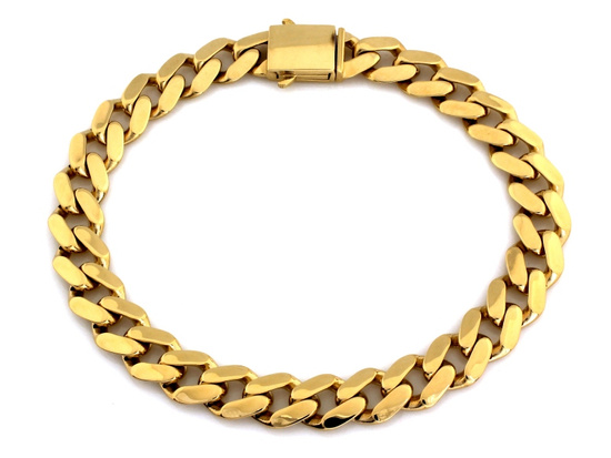 Bransoletka złota męska bardzo gruba pancerka