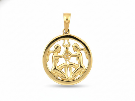 Zawieszka złota Bliźnięta