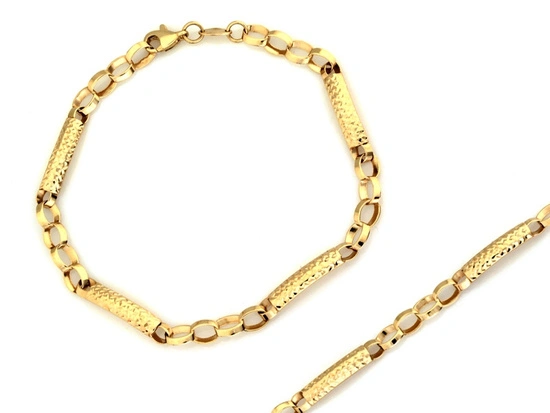 Złota bransoletka błyszcząca idealna na prezent dla Mamy