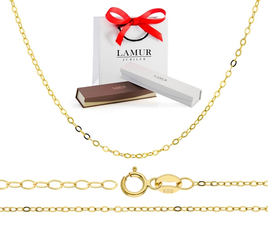 Złoty łańcuszek 375 ankier