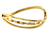 Bransoletka złota sztywna szeroka