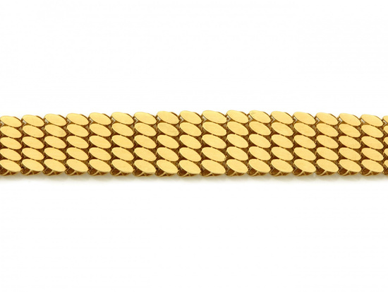 Bransoletka złota taśma szeroka ruchoma