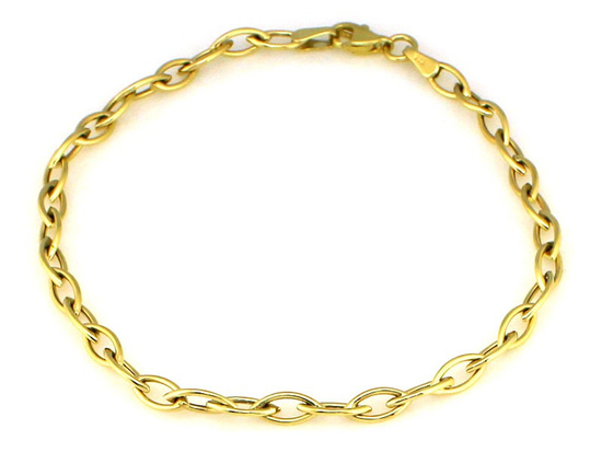 Brasnoletka złota łańcuszkowa ankier