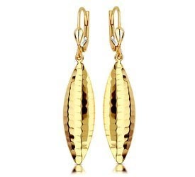 Złote kolczyki 333 - wiszące