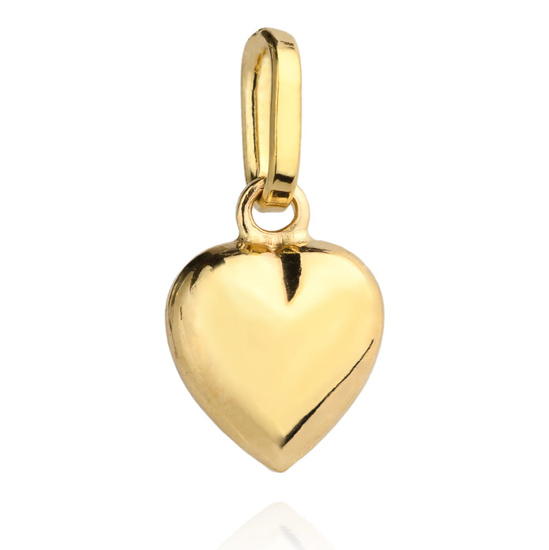 Złota zawieszka 585 - serce, serduszko