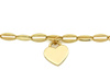 Bransoletka złota z wiszącym sercem