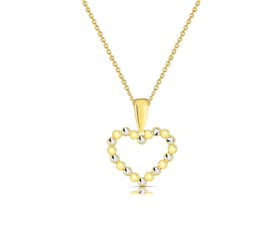 Złoty naszyjnik 375 - serce, serduszko