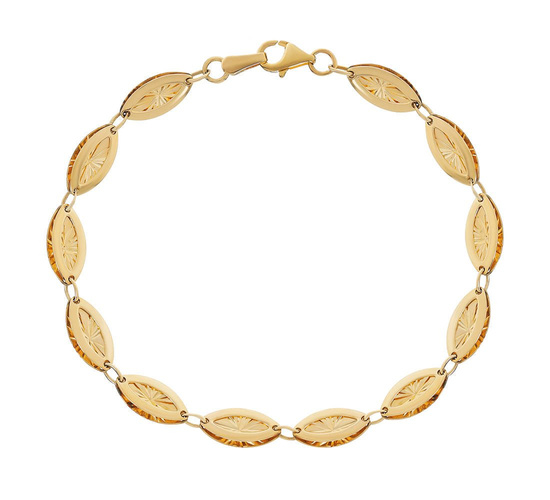 Złota bransoletka 333 klasyczna - 19 cm