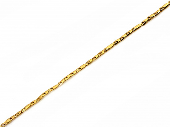 Bransoletka złota z prostokątnych elementów