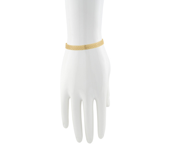 Złota bransoletka 925 Bismarck - 19 cm