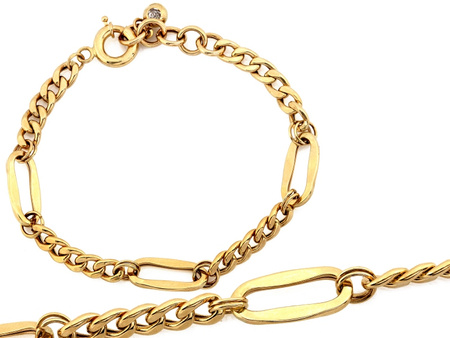 Bransoletka złota elementowa elegancka