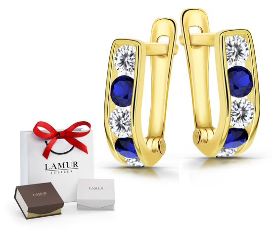 Złote kolczyki 585 dla dziewczynki