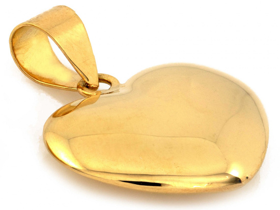 Zawieszka serduszko z żółtego złota