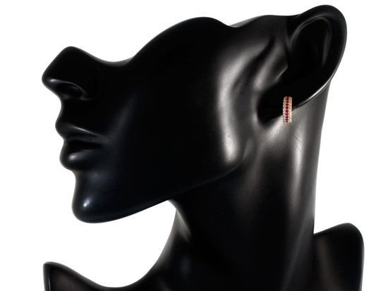 Kolczyki złote dla dziewczynki wysadzane cyrkoniami