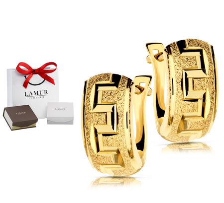 Złote kolczyki 585 - greckie