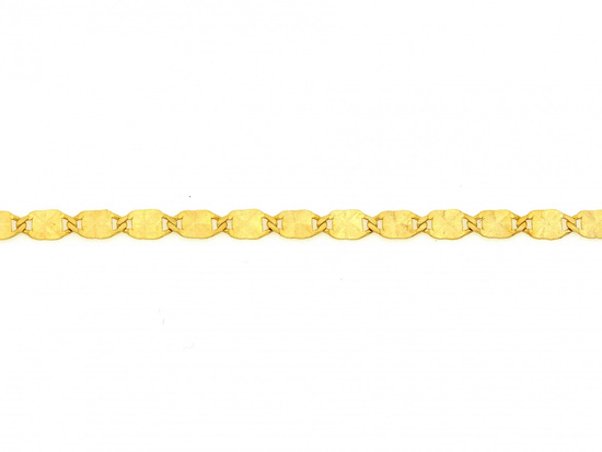 Bransoletka złota owalne błyszczące ogniwa