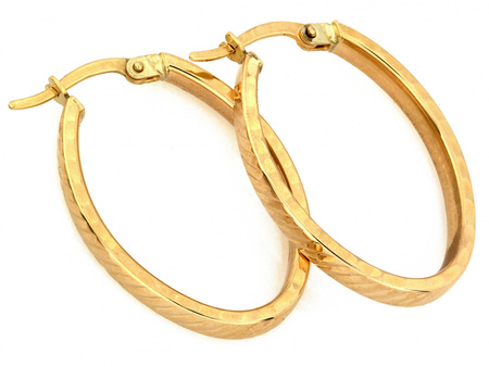 Kolczyki złote owalne koła