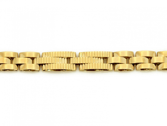 Złota bransoletka elementowa męska