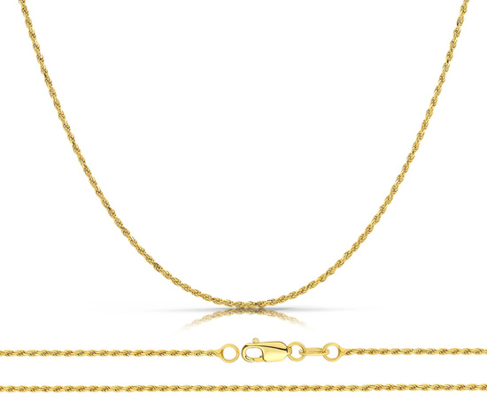 Złoty łańcuszek 585 korda, kordel