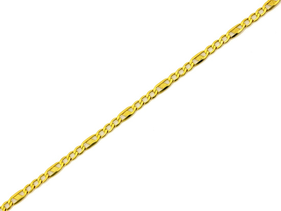 Bransoletka złota łańcuszkowa figaro 4.2mm