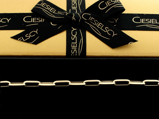 Złota bransoletka z dużych ogniw