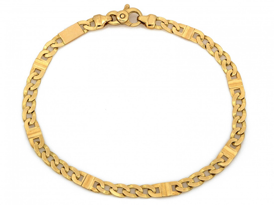 Bransoletka złota gruba pancerka
