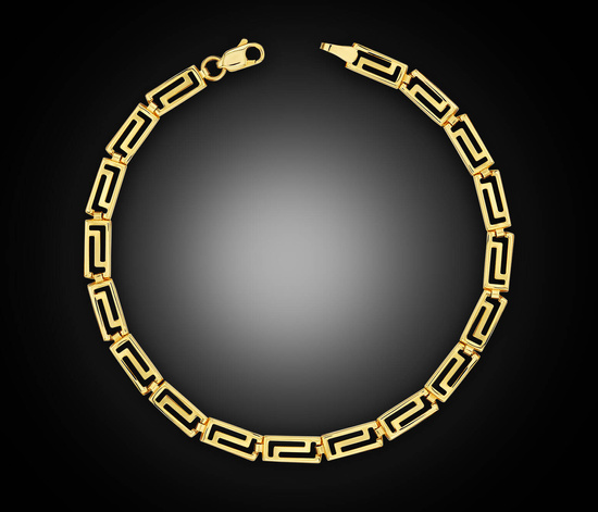 Złota bransoletka 375 grecka