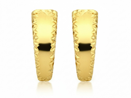 Kolczyki złote angielskie błyszczące