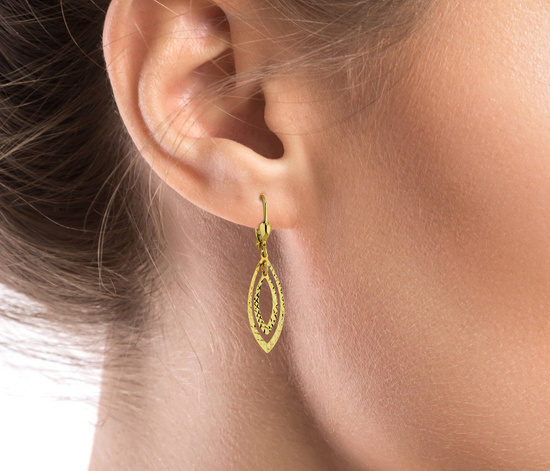 Złote kolczyki 375 - wiszące