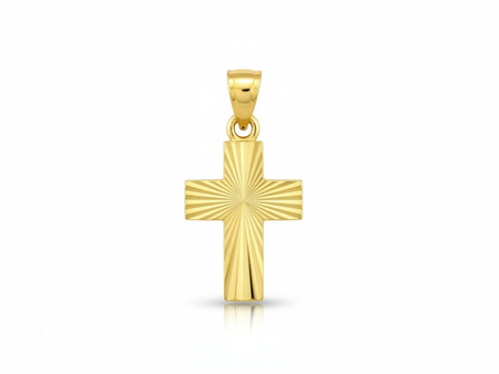 Diamentowany złoty krzyżyk