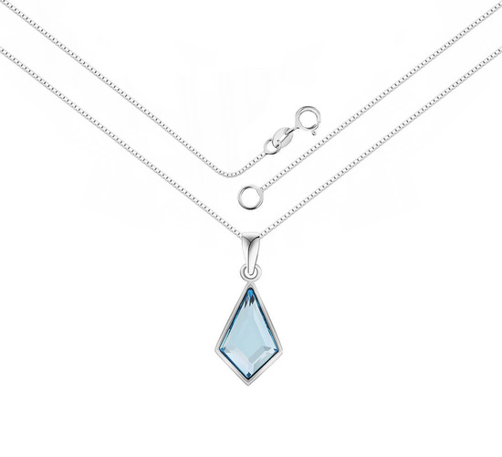 Naszyjnik srebrny 925 Swarovski - romb