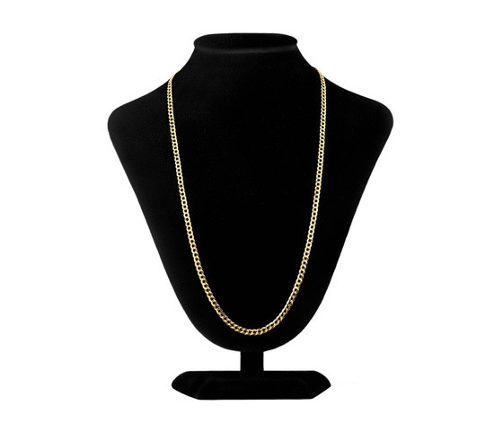 Złoty łańcuszek 375 pancerka - 50 cm