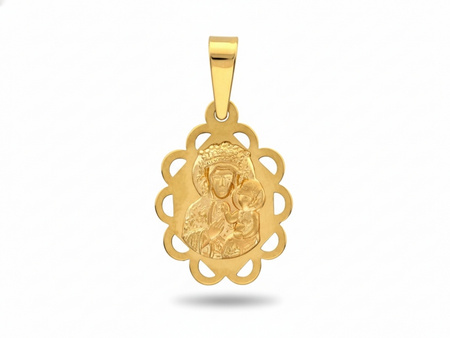 Medalik złoty idealny dla dziewczynki na komunię