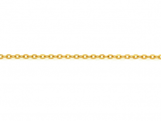 Delikatna złota bransoletka łańcuszkowa ankier 1.6mm